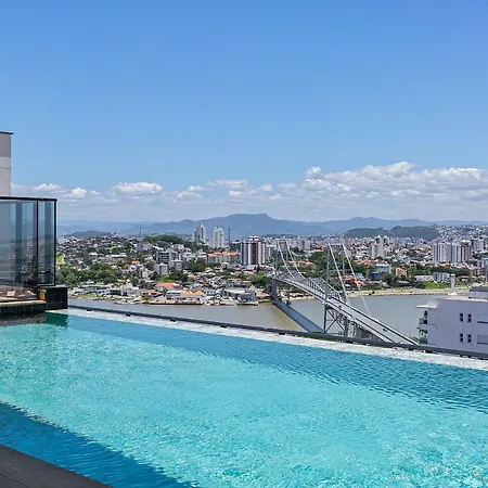 Piscina No Rooftop Com Vista Mar | Foodhall | Wi-Fi 200Mb #Toptower Florianópolis Exterior foto