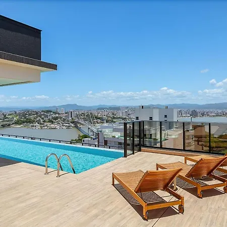 Piscina No Rooftop Com Vista Mar | Foodhall | Wi-Fi 200Mb #Toptower Florianópolis Exterior foto