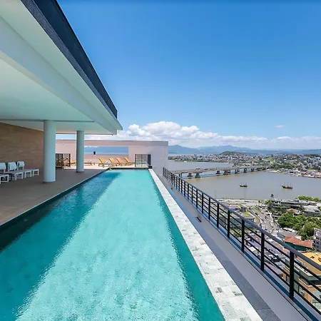 Piscina No Rooftop Com Vista Mar | Foodhall | Wi-Fi 200Mb #Toptower Florianópolis Exterior foto