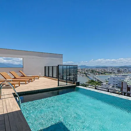 Piscina No Rooftop Com Vista Mar | Foodhall | Wi-Fi 200Mb #Toptower Florianópolis Exterior foto